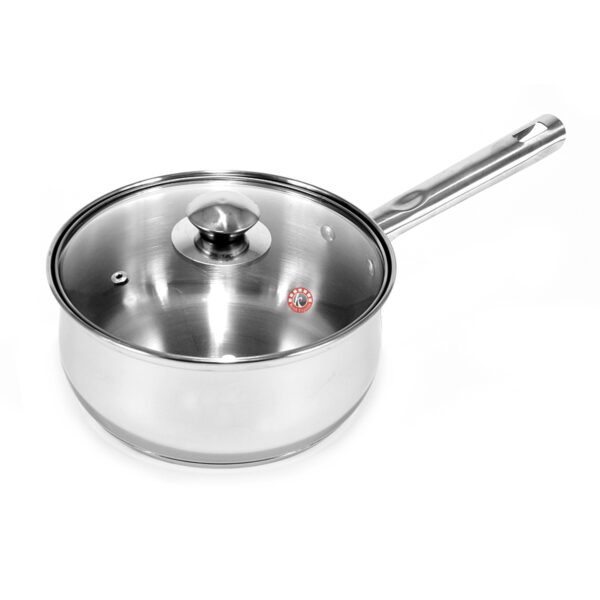 Encapsulated Regular Sauce Pan-steel handle