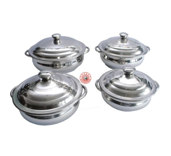 Star Belly Dish Set-  Steel  Handle