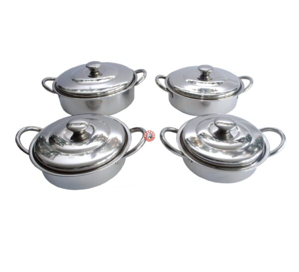 Maharaja Dish Set-  Steel  Handle