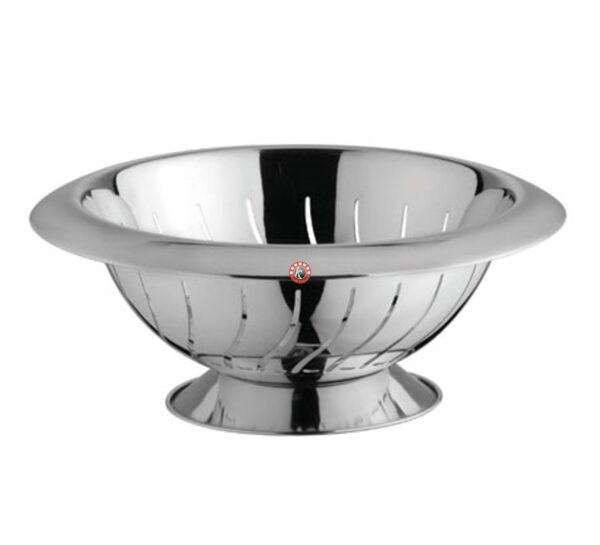 Wide Collar Deep Colander with Waves Cut