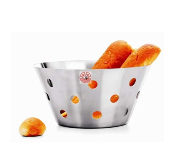 Deep Bread Basket with Round Cutting