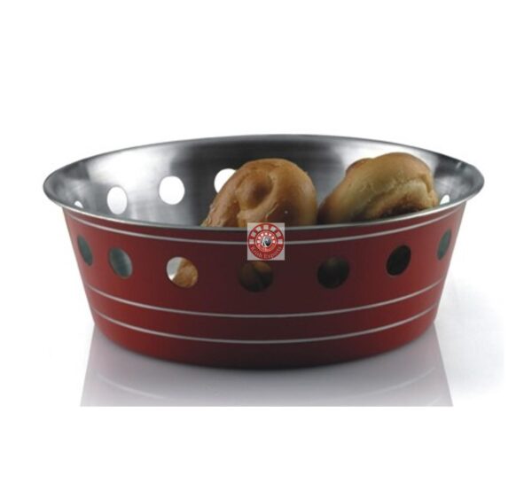 Colored Regular Bread Basket with Round Cutting