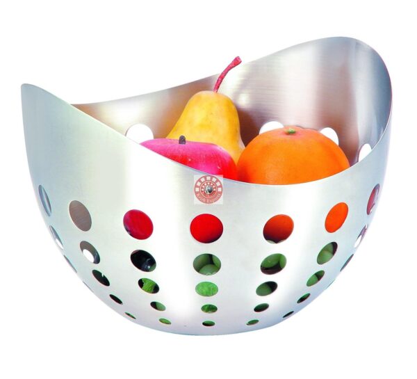 Boat Shape Fruit Bowl with Round Cutting