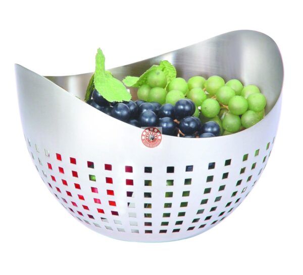 Boat Shape Fruit Bowl with Square Cutting