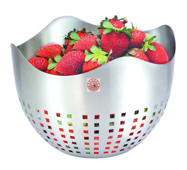 Flora Fruit Bowl with Square Cutting