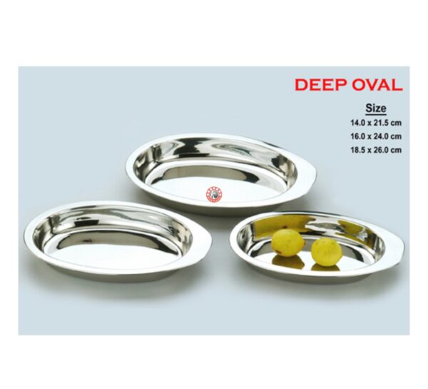 Deep Oval Trendy Tray