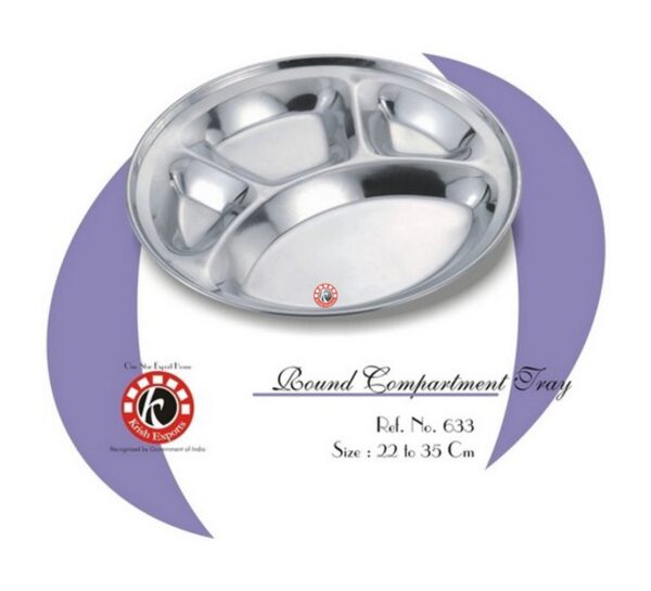 Round Compartment Tray