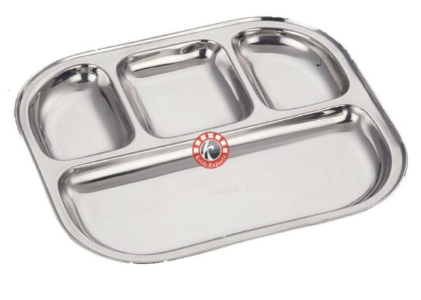 Semi Oval 4 Compartment Tray