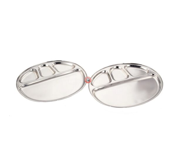 Oval 4 Compartment Tray