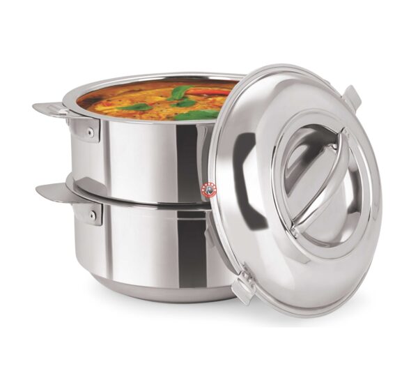 Stackable Hot Pot Set - 2 Pot + 1 Lid