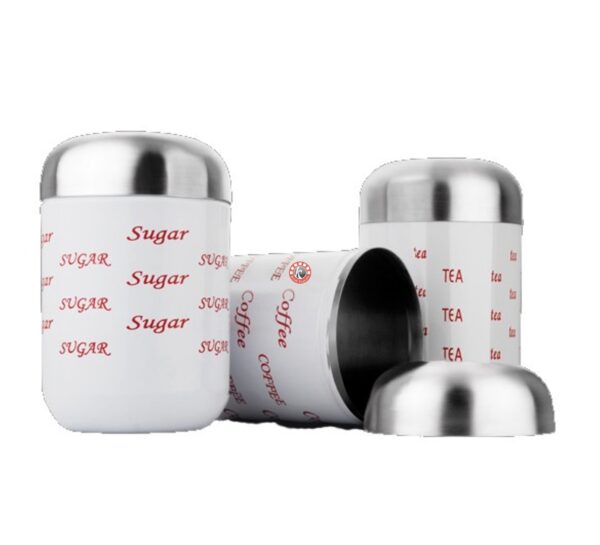 White Colored Capsule Canister T/S/C