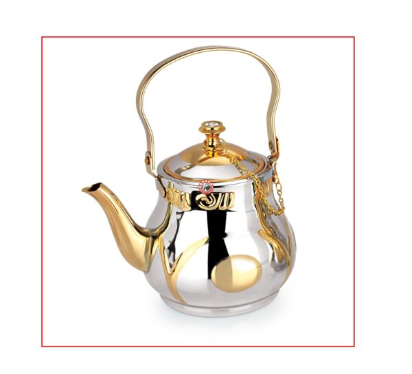 Italian Tea Kettle - Gold Top Handle