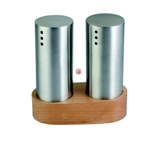 Slim Salt & Pepper with Wooden Stand