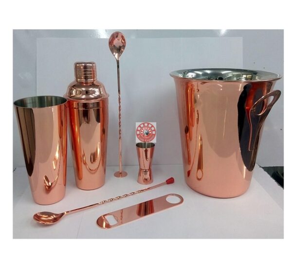 Bar Set - Copper Plated-7 Pcs