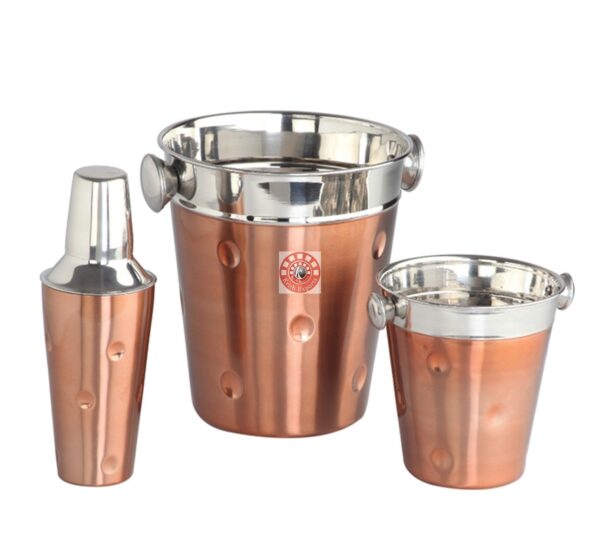 Copper Plated Bar Set - 3 Pcs