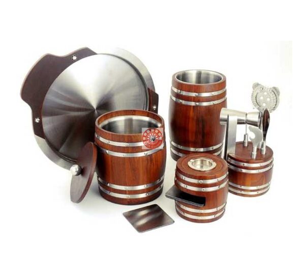 Cubo Wooden Bar Set- All in 1-10 Pcs