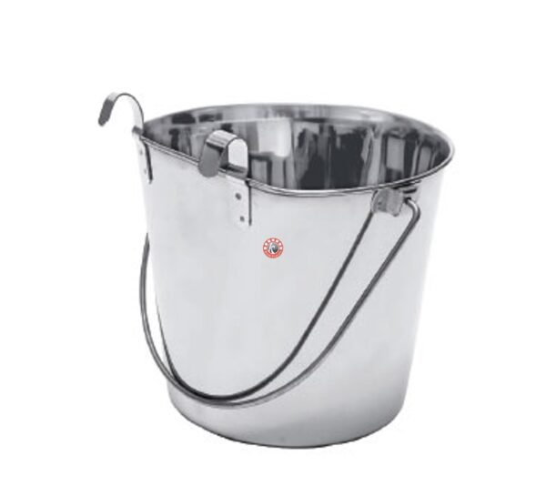 Pail Bucket - One Side Flat & with Hook