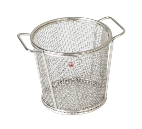 Mini Serving Basket 2 Handle - Steel Finish