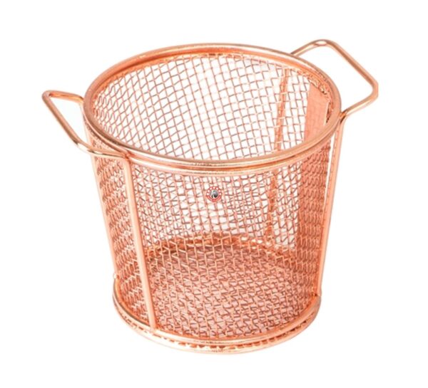 Mini Serving Basket 2 Handle - Copper Finish