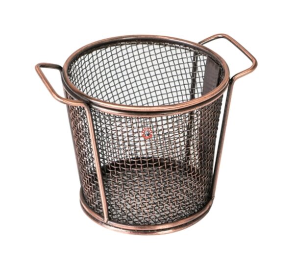 Mini Serving Basket 2 Handle - Antique Finish