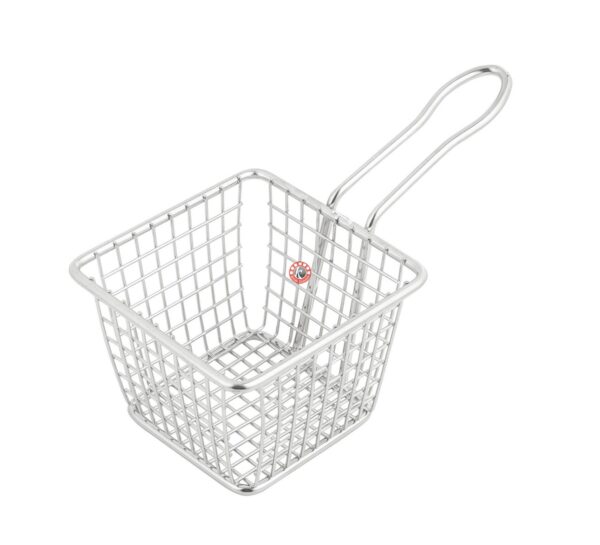 Mini Serving Basket - Square Steel Finish