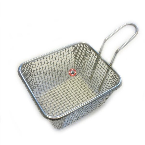 Mini Serving Basket - Square Euro Steel Finish