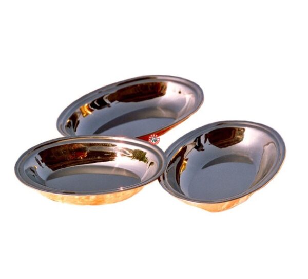 Oval Curry Dish - Copper Hammerred